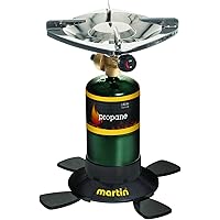 MARTIN Propane Burner | Single Burner Propane Stove Perfect for Camping Fishing Backpacking Hiking Hunting Survival Emergency