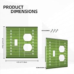 Moslion Football Field 1 Toggle 1 Duplex Outlet