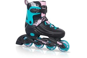 MammyGol Adjustable Inline Skates for Kids Youths Adults, All Wheels Light Up, Indoor and Outdoor Blades Roller Skates for Boys Girls Teen Beginners