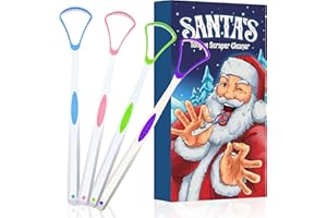 ZALIK Tongue Scraper for Adults Cleaner Stocking Stuffers for Women Men White Elephant Gifts Christmas Womens Mens Teens Gag Funny Ideas Santa Cool Novelty Funniest Dad Her Him Girl Kids Who Have Everything