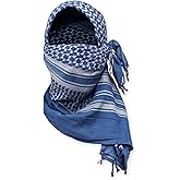 M MCGUIRE GEAR Shemagh Tactical Scarf, Middle Eastern Desert Hood, Bandana, Keffiyeh, Military Style, 100% Cotton, 42" x 42"