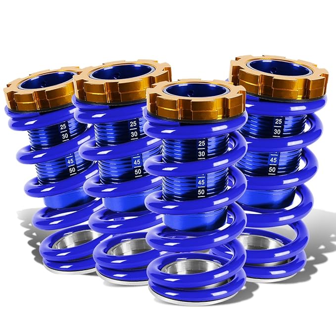 DNA Motoring COILHC88T22BL Blue Suspension Coil over