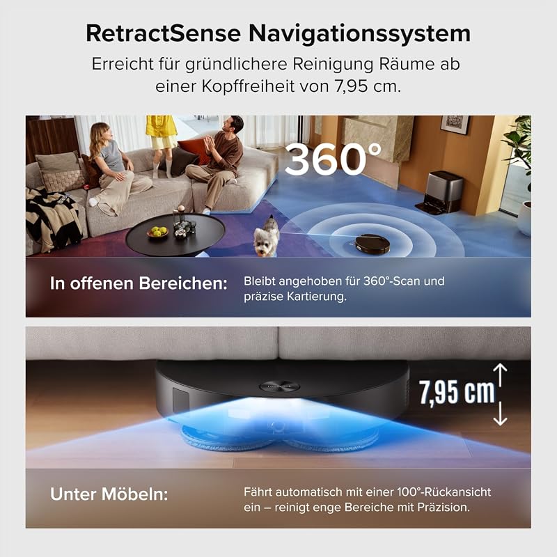 Saros 20 Neo Saugroboter mit Wischfunktion, 36.000 Pa Saugkraft