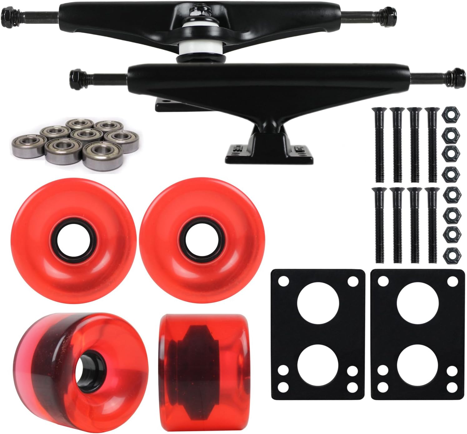 Core Longboard Package 7 In Black Trucks 76Mm Wheels