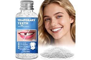 XLMCWT Tooth Repair Kit, Moldable False Teeth Beads for Teeth Repair, Suitable for Missing, Cracked DIY Denture Kit, 1PCS