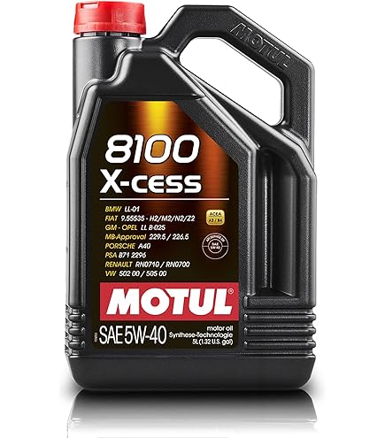 Motul 5L Synthetic Engine Oil 8100 X-CLEAN Gen 2 5W40L8 : Amazon