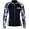 LayaTone Women's 3mm Long Sleeve Neoprene Wetsuit Top - Cold Water Swim, Diving, Surfing & Water Aerobics - Comfort, Warmth & Protection - Suit Jackets for Women