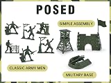 Crelloci Army Toys 18 PCS Submarine Diecast Military Tank Helicopter Playset view 6