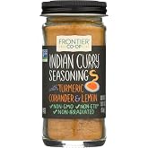 Frontier Co-op Indian Curry Seasoning, 1.87 Ounce Bottle, Complex Flavor with Turmeric, Coriander and Lemon