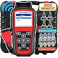 Autel MaxiTPMS TS508WFK-4, 4 PCS Rubber Sensors and 4 PCS Metal Valves, TPMS Programming Tool, TPMS Relearn Tool, Relearn/Reset/Activate/Read/Copy Sensors, Free Lifetime Update