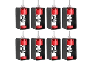 SINJEUN 8 Pack Ceiling Spring Vibration Isolator Hangers, 110lbs Shock Absorber Anti Vibration Suspended Mounted with Removable Frame, Shockproof Damping Hanger for Studio, Home, KTV