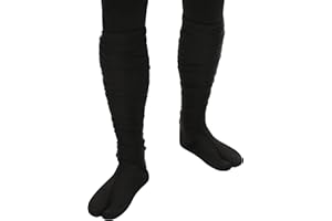 FUN COSTUMES Adult Ninja Boots for Men and Women Costume Mens Ninja Tabi Boots Tabi-Style Pull-On with Faux Leather Sole
