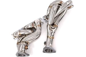 PG POWERGO MOTORSPORT Exhaust Headers 1-1/2 in. 304 Stainless Steel Polished for 1992-2000 E36 323i 325i 328i M3 Z3 Z3M | 2.5L 2.8L 3.0L 3.2L M50 S50 M52 S52
