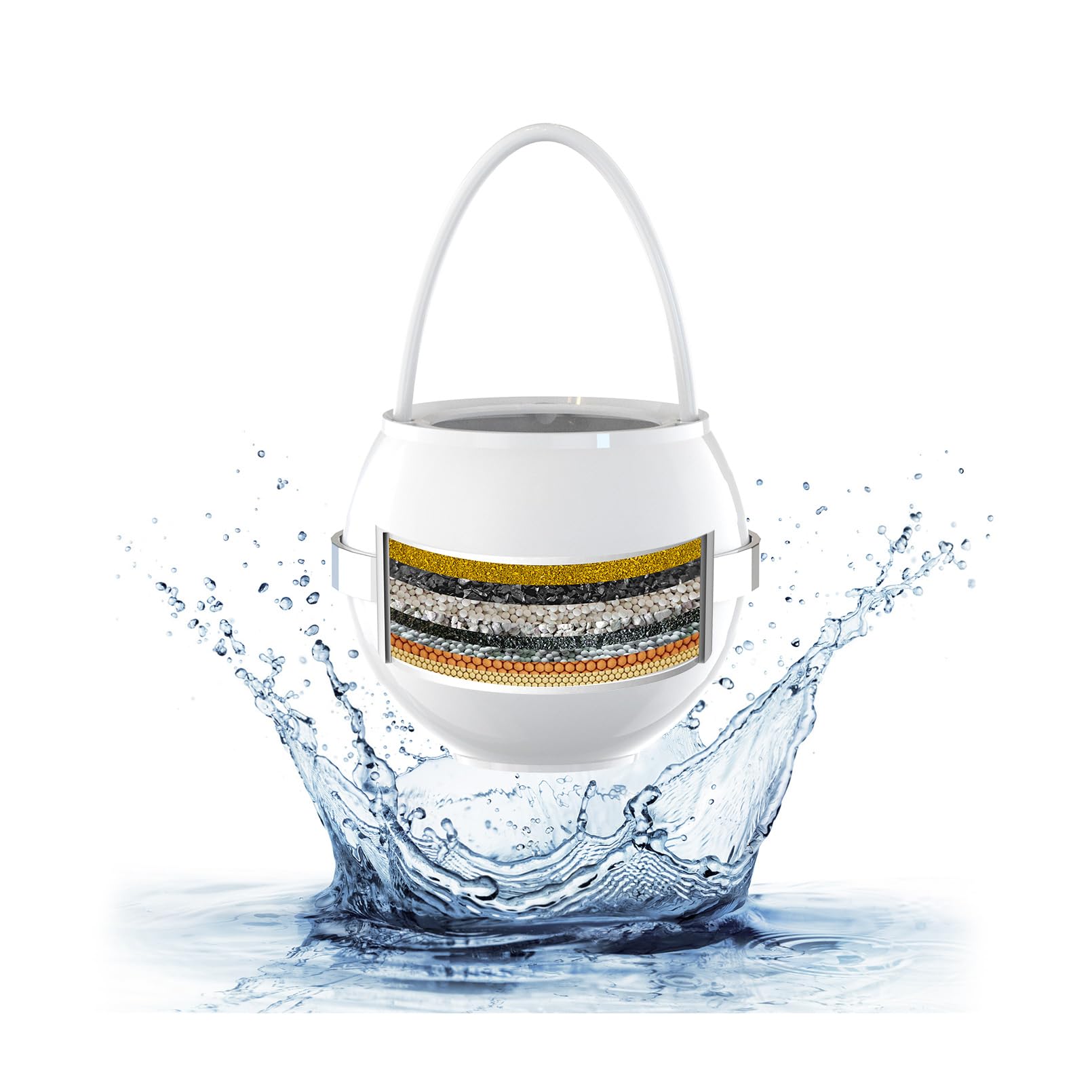 Bath Water Filter for Tub Faucet with Overflow,2,500 Gallons of Filtration,Remove contaminants,Chlorineand Fluoride,Hard Water Softener,Enhances The Health of Skin,Hair,Nails(Premium Version)