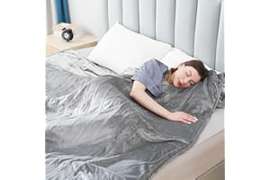 EYDNA Electric Heated Blanket Full Size 72"x84", Large Oversized Soft Flannel 6 Heating Levels & 10 Hours Auto Off, Machine Washable, Gray