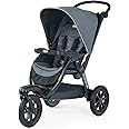 Chicco Activ3 Jogging Stroller, All-Terrain Stroller, Compatible with Chicco Infant Car Seats (not Included), Baby Travel Gear | Eclipse/Grey