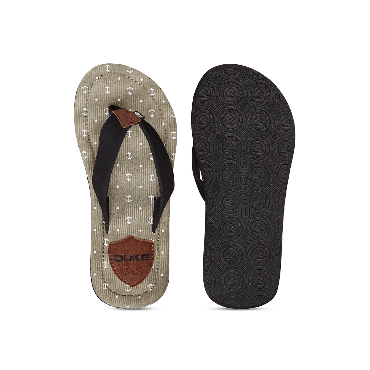 duke men's denim slippers - 8