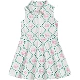 Rourufy Toddler Baby Girl Baseball Outfit Girls Lapel Collar A Line Dress Spring Summer Sleeveless Tank Dresses Clothes