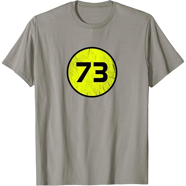 Camiseta Hombre "Sheldons Best Number 73" | 100% Algodón, Corte Regular O Holgado | Estampado De Alta Calidad En Alemania