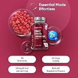 WeightWorld Zinc Citrate Gummies 50mg - 90 Vegan Gummies - Raspberry Flavor view 2