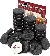 Yelanon Non Slip Furniture Pads 36 pcs 25mm Self Adhesive Rubber Feet