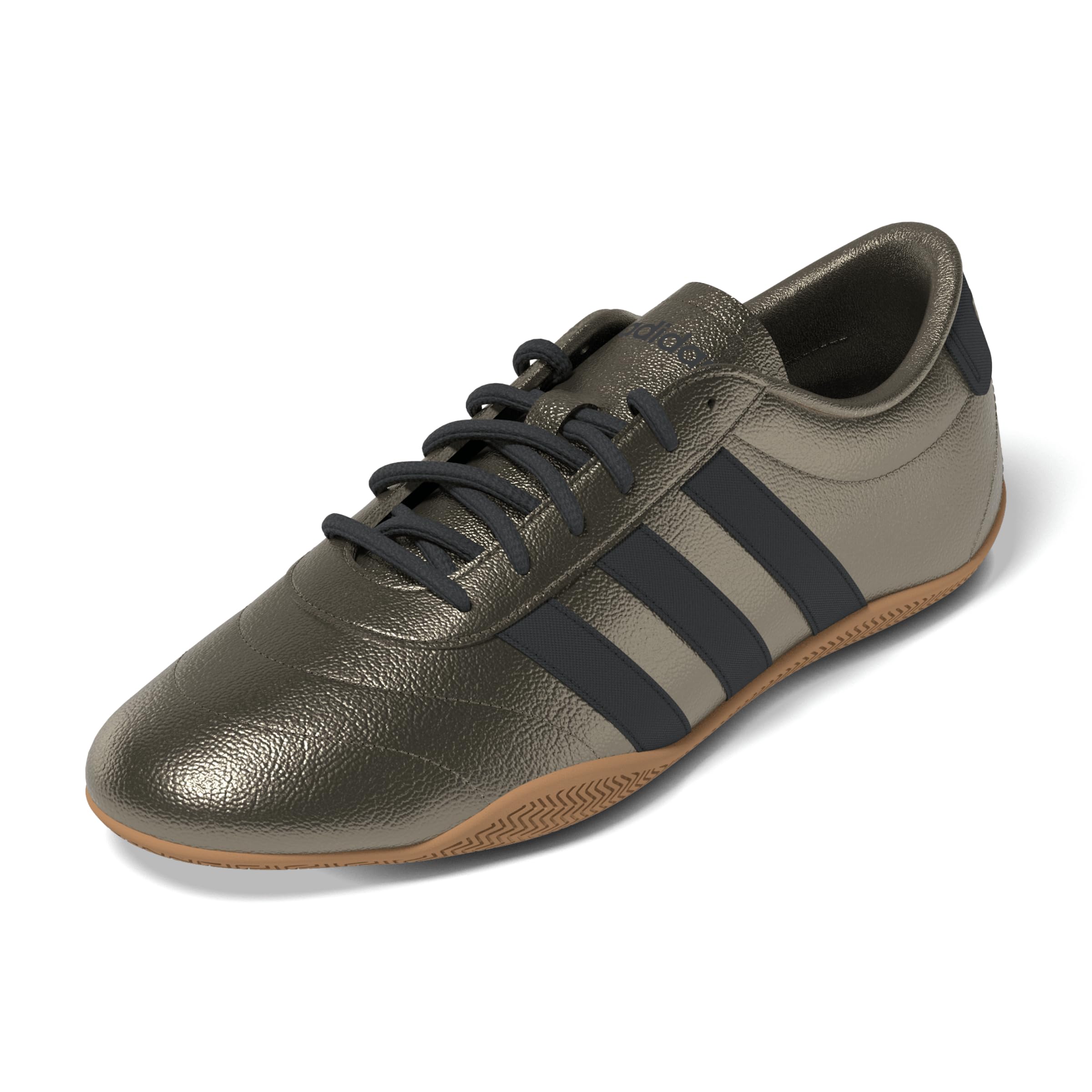 Photo 1 of adidas Women's Grand Court Lo Sneaker, Silver Metallic/Crystal White/Gum, 9