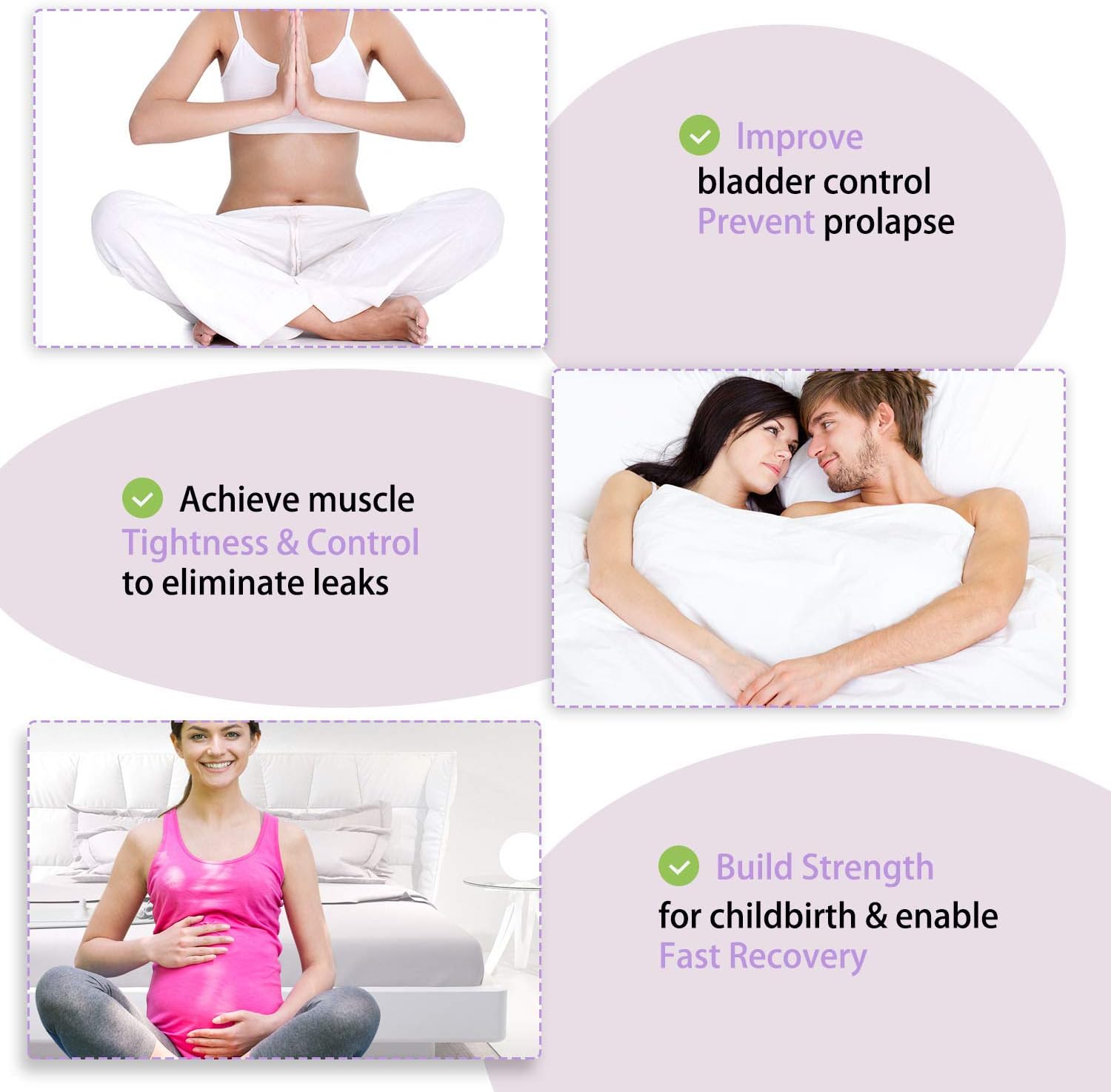 Kegel Exercise Weights Products - Doctor Recommended Pelvic Floor Exercises-Kegel Balls - Set of 6 Ben Wa Balls for Women Tightening & Control with Training Kit：Beginners & Advanced: Health & Personal Care