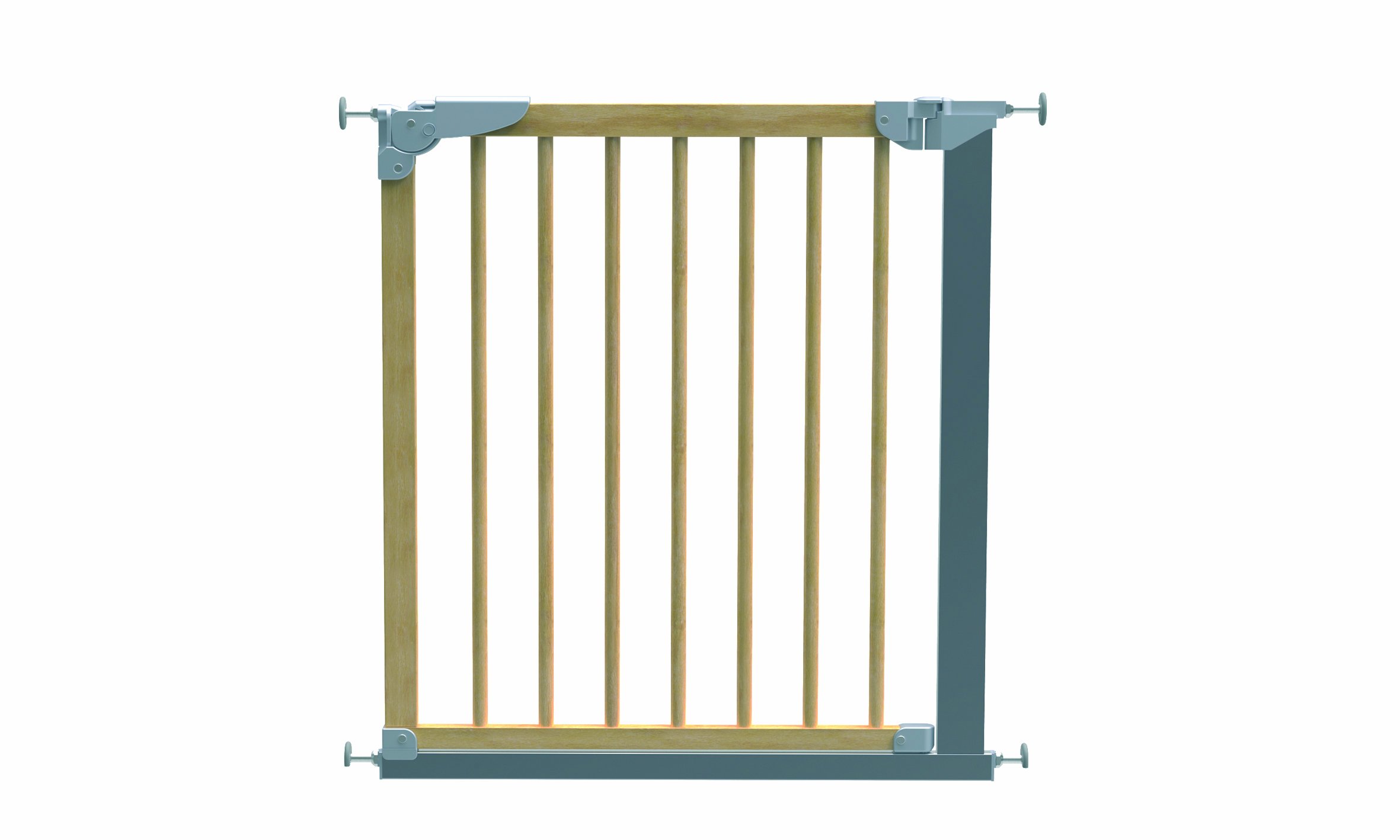 Baby Dan 54217-5790-02-85 Designer Safety Gate 69.1-75.8 cm Natural/Silver