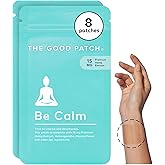 The Good Patch Be Calm Patch with Hemp, Anxiety Relief, Natural Patch with Hemp Extract, Ashwagandha Root, Passionflower, Plant Powered Wearable Wellness, Sustained Release (8 Total Patches)