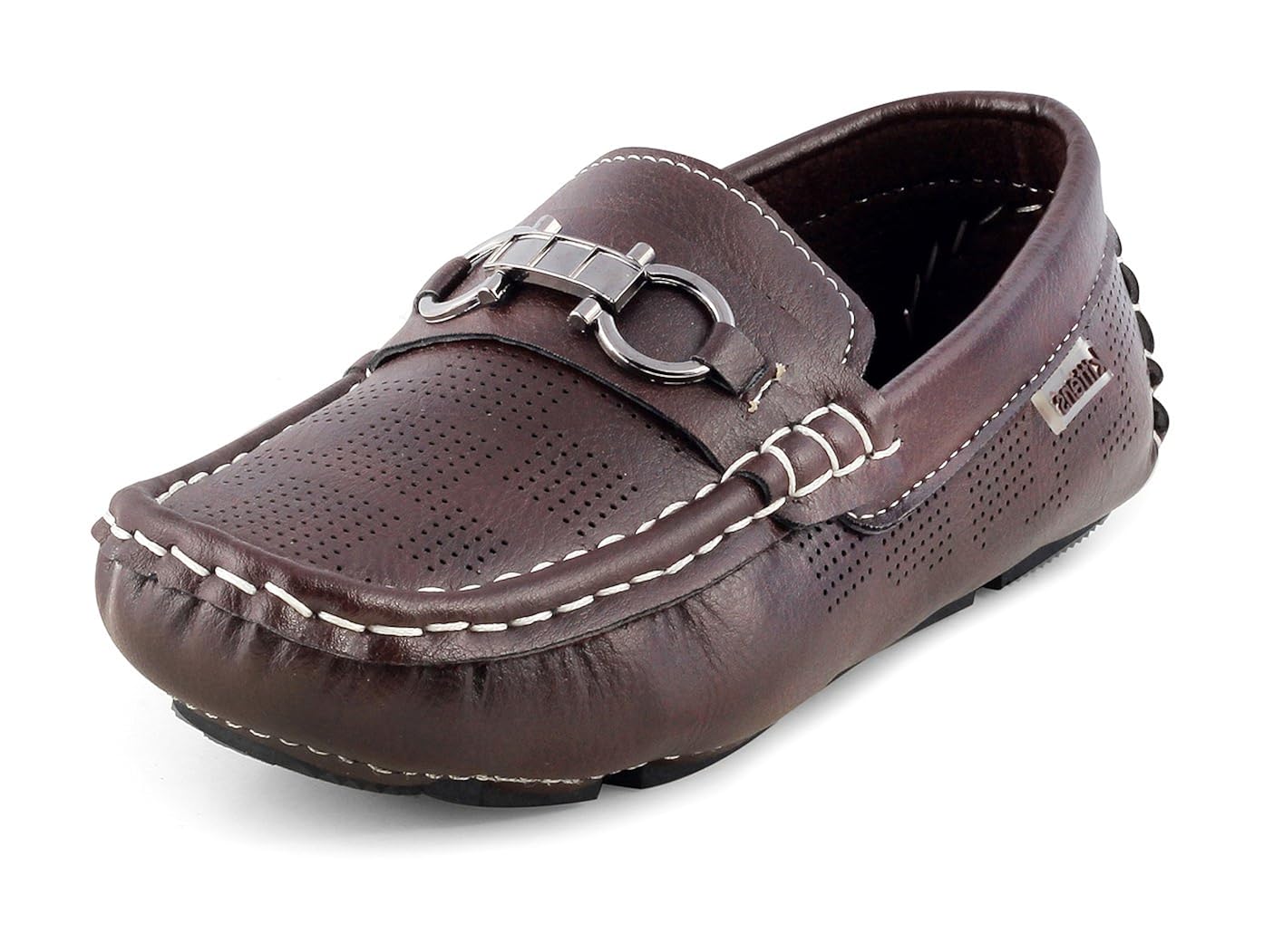 boys leather loafers