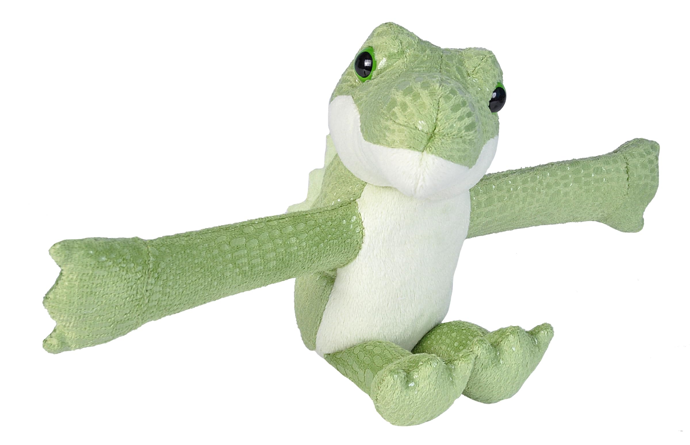 Wild Republic Huggers Soft Toy Slap Bracelet, Gifts for Kids, Crocodile Plush Toy 20 cm, Green — image 1