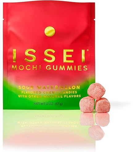 Amazon.com : ISSEI Mochi Gummies | Dye-Free Candy with Colors from
