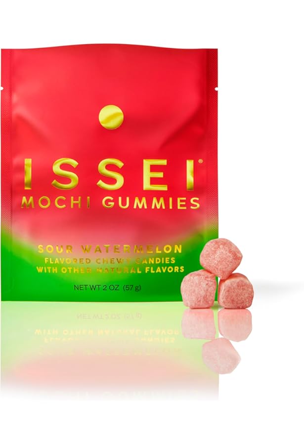 Amazon.com : ISSEI Mochi Gummies | Dye-Free Candy with Colors from