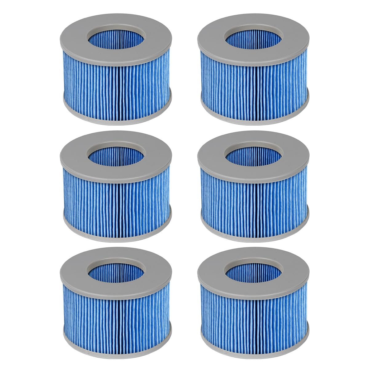 FFyan 6 Pack Spa Hot Tub Filter Cartridge for Mspa Spas & Spa Filter Cartridge Replacement Filter Cartridge Cartridge Pump for Water Filter Model from 2020 (Improved Edition) — image 1