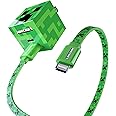 LIQUIPEL Powertek Minecraft Charging Bundle USB-A to Lightning (MFi Certified) and Wall Charger (Creeper)