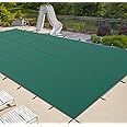 iCOVER Inground Pool Safety Cover, 20x40ft Rectangle Winter Safety Pool Cover for Inground Swimming Pools, Winter Pool Cover, Pool Covers for Inground Pools, Triple Stitched for High Strength, Green