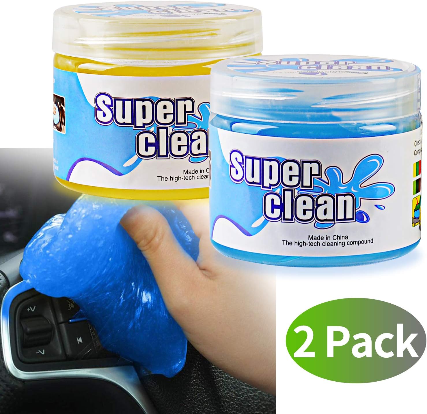 DXGTOZA Cleaning Gel, Clean Mud, Universal Dust Cleaner for PC Keyboard Cleaning Car Detailing Laptop Dusting Home & Office Electronics Cleaning Kit Computer Dust Remover