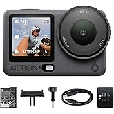 DJI Osmo Action 6 Standard Combo, Action Camera with 1/1.1″ Square Sensor, Variable Aperture of f/2.0–f/4.0, Cold-Resistant, 4hrs Battery, Action Camera 8K Ideal for Quick Capture of Exciting Moments