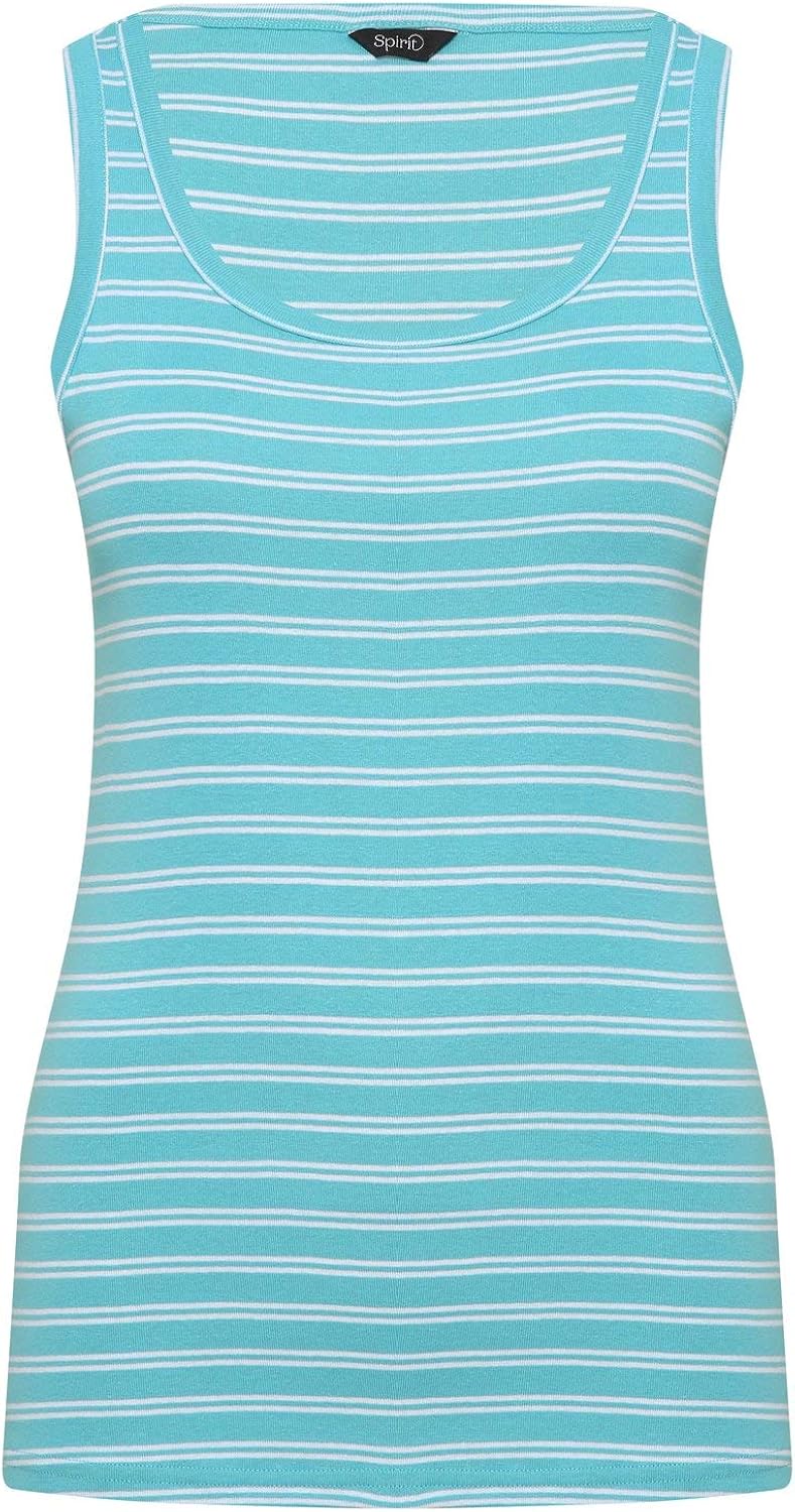 M&Co Ladies Striped Vest Top Amazon.co.uk Clothing
