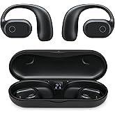 iLive Electronics 16mm Driver Clear Truly Wireless Open Ear Earbuds, Black, IAEBTO34B