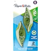 Paper Mate Liquid Paper DryLine Grip Correction Tape, Mess-Free, Recycled, 2 Count - Home, Office, Teacher Supplies, College Essentials