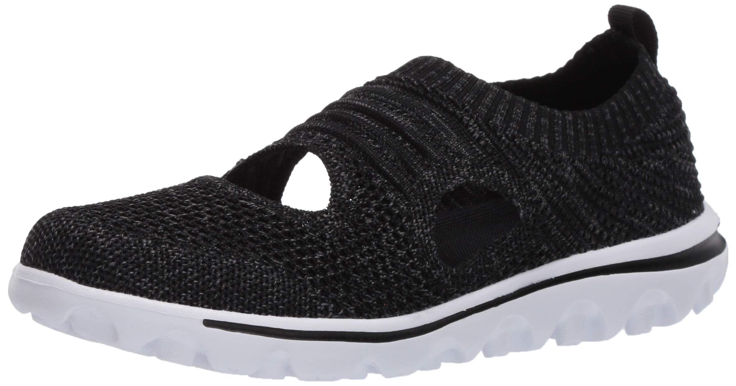 Propét Women’s TravelActiv AVID Slip-On, Black, 8.5 XX-Wide US