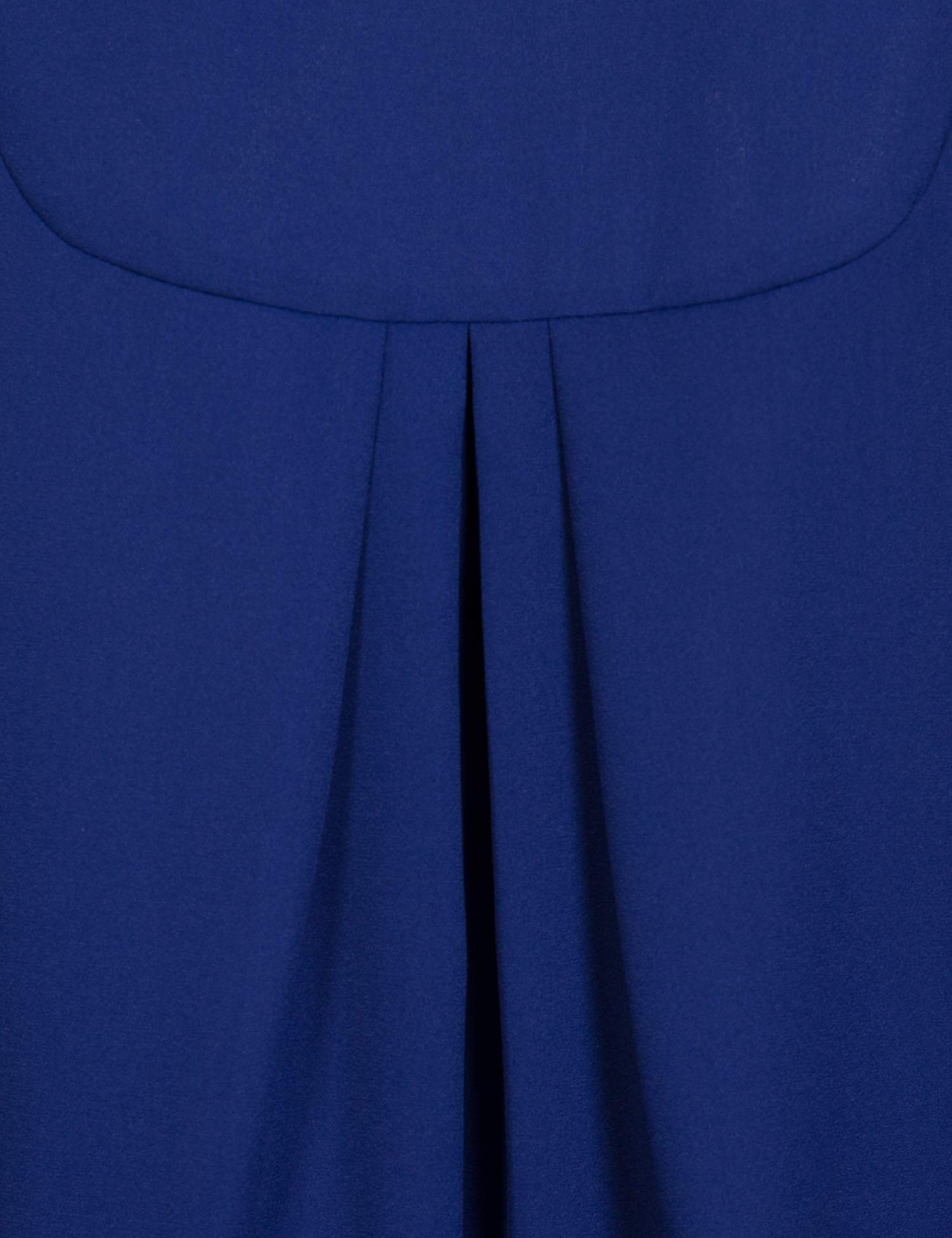 Diphi LiLi Women\'s Casual Chiffon V Neck 3/4 Roll-up Sleeve Blouses Shirts Tops