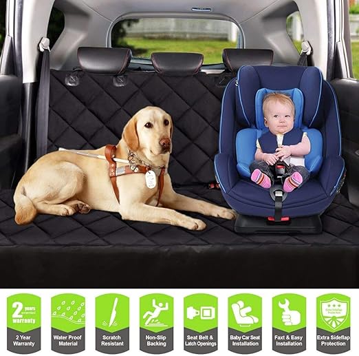 dog car seat cover waterproof & hammock convertible