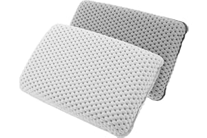 DOITOOL 2Pcs Foam Bath Pillows with Suction Cups for Tub Neck and Back Support, Non-Slip Spa Headrest