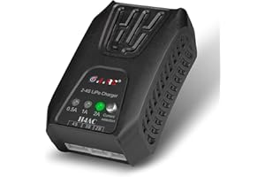 HIYITON Universal Lipo Charger for 2s 3s 4s Lipo Battery, 2.0A Lipo Battery Charger with Balance for 7.4-14.8V RC Hobbies Packs AC 20W RC Charger for RC Car Drone Helicopter