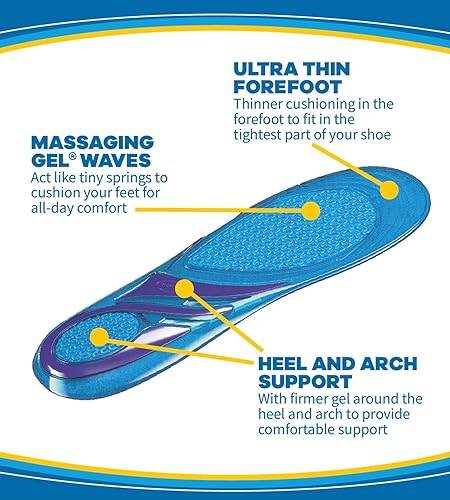 Scholl's ULTRA THIN Insoles // Massaging Gel Insoles 30