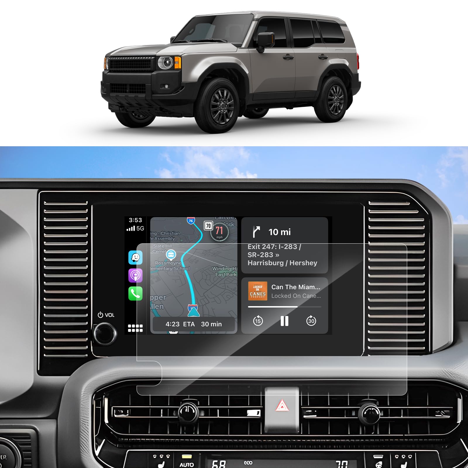 Mua SKTU (2Pcs for 2024 2025 Toyota Land Cruiser Accessories Screen 2025 Land Cruiser Accessories For Sale