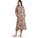 Miss Elaine Women's Robe Long, Plush Ultra Soft Fleece, Zipper Robe with Long Sleeves and Two Side Pockets
