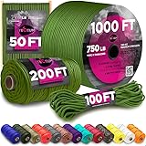 TECEUM Paracord Type IV 750 lb Green Pepper